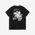 The Flat Head FN-THC-054SP eagle embroidery style print T-shirt black back view