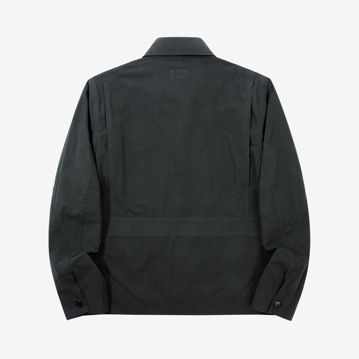 WASEW WSW-25A-002 M-421 utility hunting jacket black made in Japan military outdoor jacket multi pocket black back view