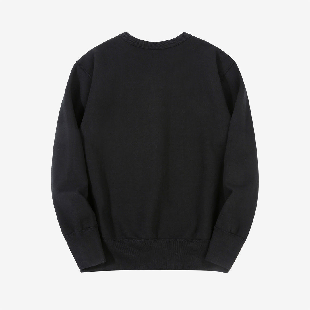 Deluxeware S101-00 loopwheeled sweatshirt made in Japan heavyweight crew neck black