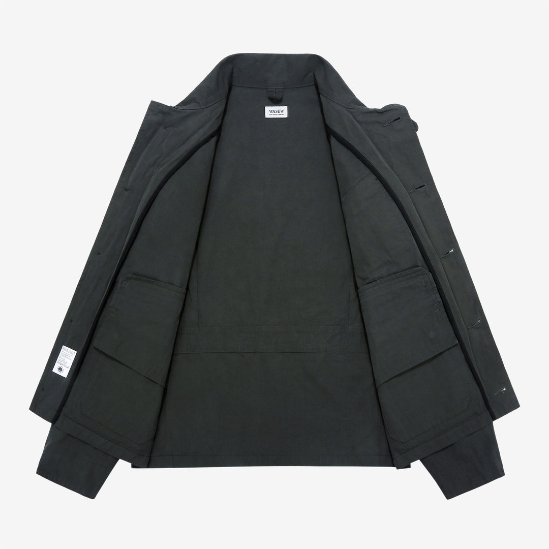 WASEW WSW-25A-002 M-421 utility hunting jacket black made in Japan military outdoor jacket multi pocket inside