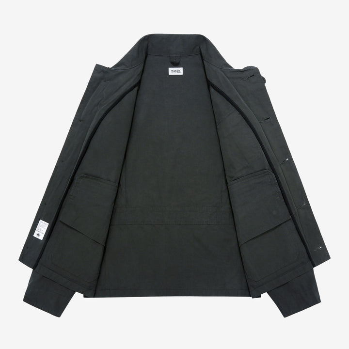 WASEW WSW-25A-002 M-421 utility hunting jacket black made in Japan military outdoor jacket multi pocket inside