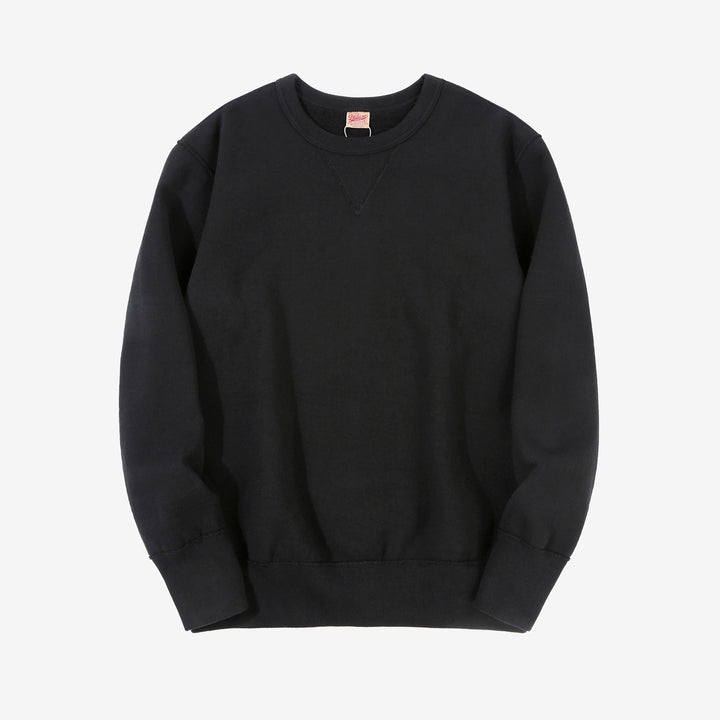 Deluxeware S101-00 loopwheeled sweatshirt made in Japan heavyweight crew neck black