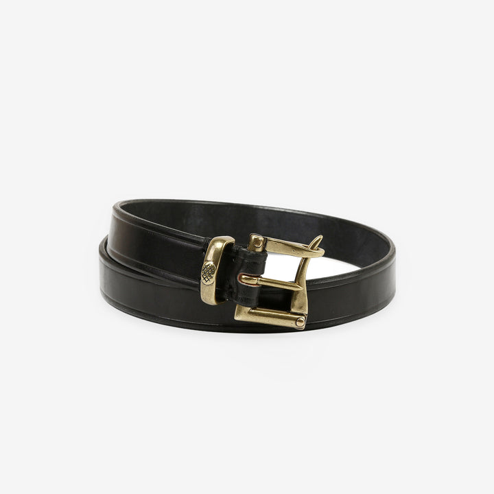 Inception IPSDB-02 fireman buckle belt saddle leather workwear belt Japan black