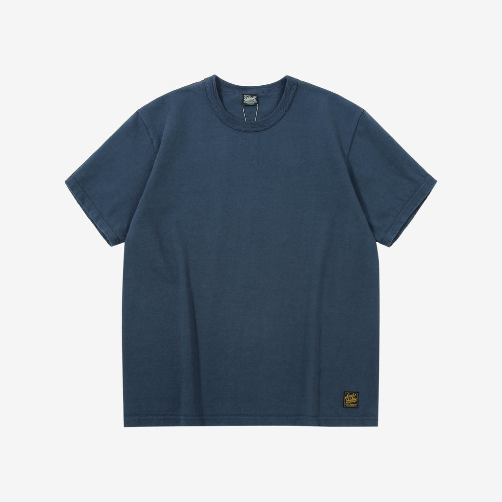 Deluxeware DXTS-00 12.5oz loopwheeled t-shirt made in Japan ultra heavyweight crew neck blue