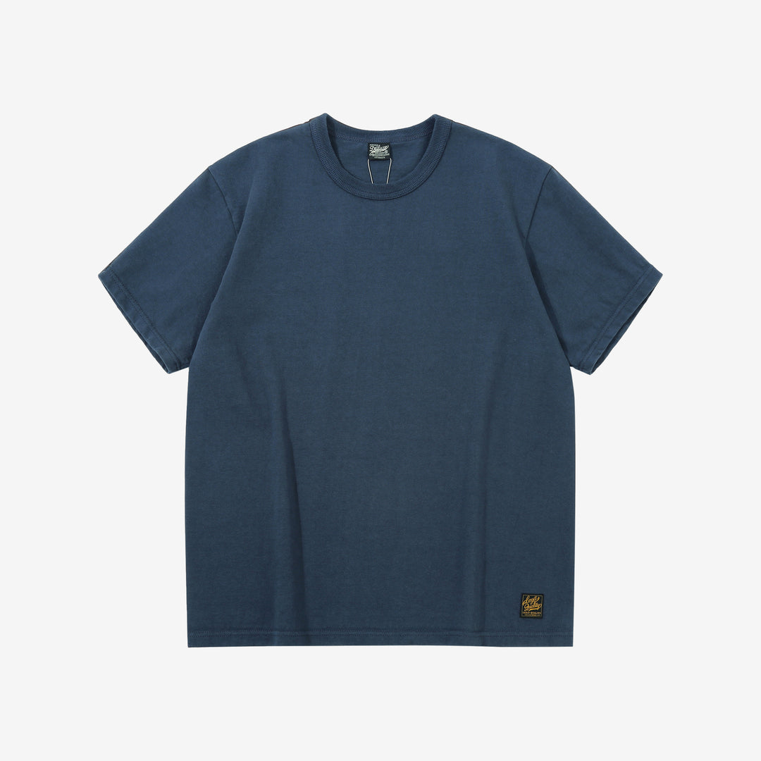 Deluxeware DXTS-00 12.5oz loopwheeled t-shirt made in Japan ultra heavyweight crew neck blue