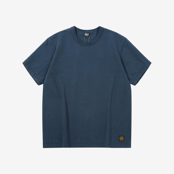 Deluxeware DXTS-00 12.5oz loopwheeled t-shirt made in Japan ultra heavyweight crew neck blue