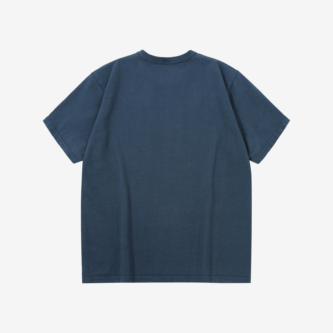 Deluxeware DXTS-00 12.5oz loopwheeled t-shirt made in Japan ultra heavyweight crew neck blue