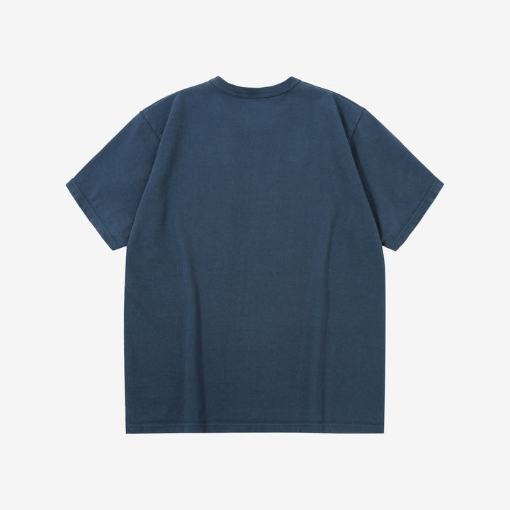 Deluxeware DXTS-00 12.5oz loopwheeled t-shirt made in Japan ultra heavyweight crew neck blue