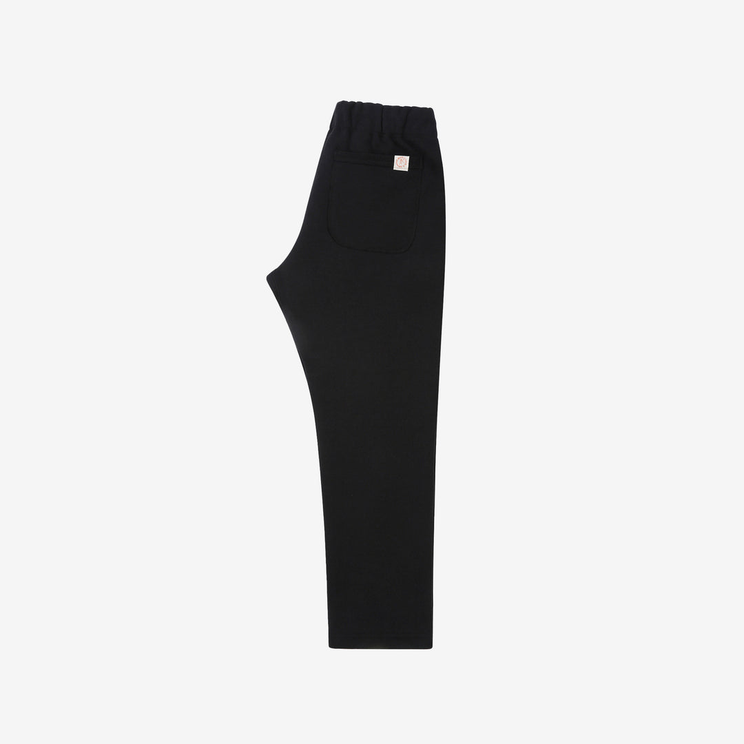 boncoura heavyweight loopwheel sweat pants made in japan black