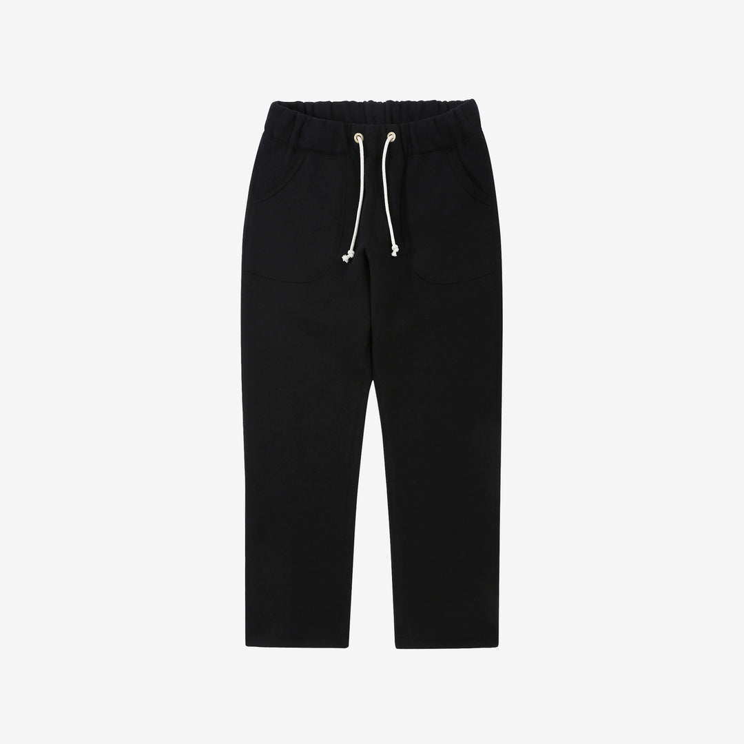 boncoura heavyweight loopwheel sweat pants made in japan black