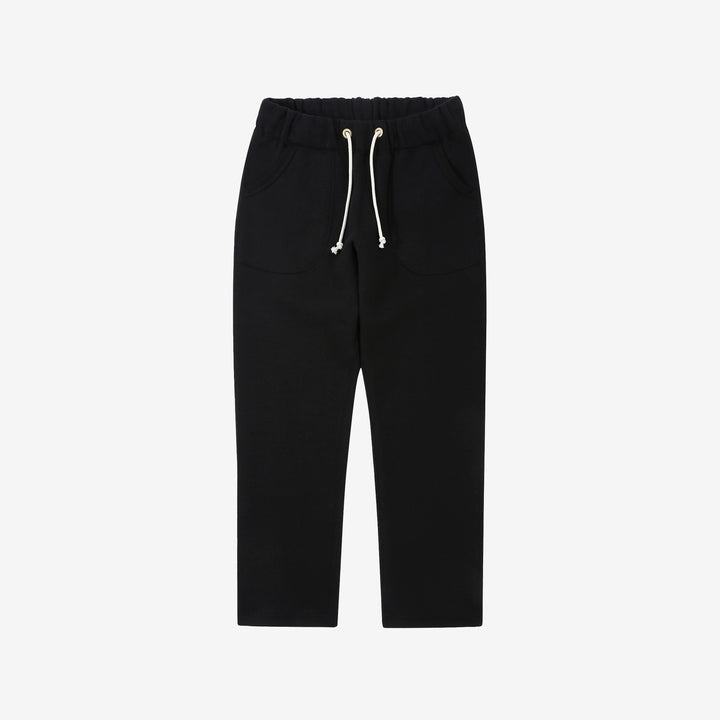 boncoura heavyweight loopwheel sweat pants made in japan black