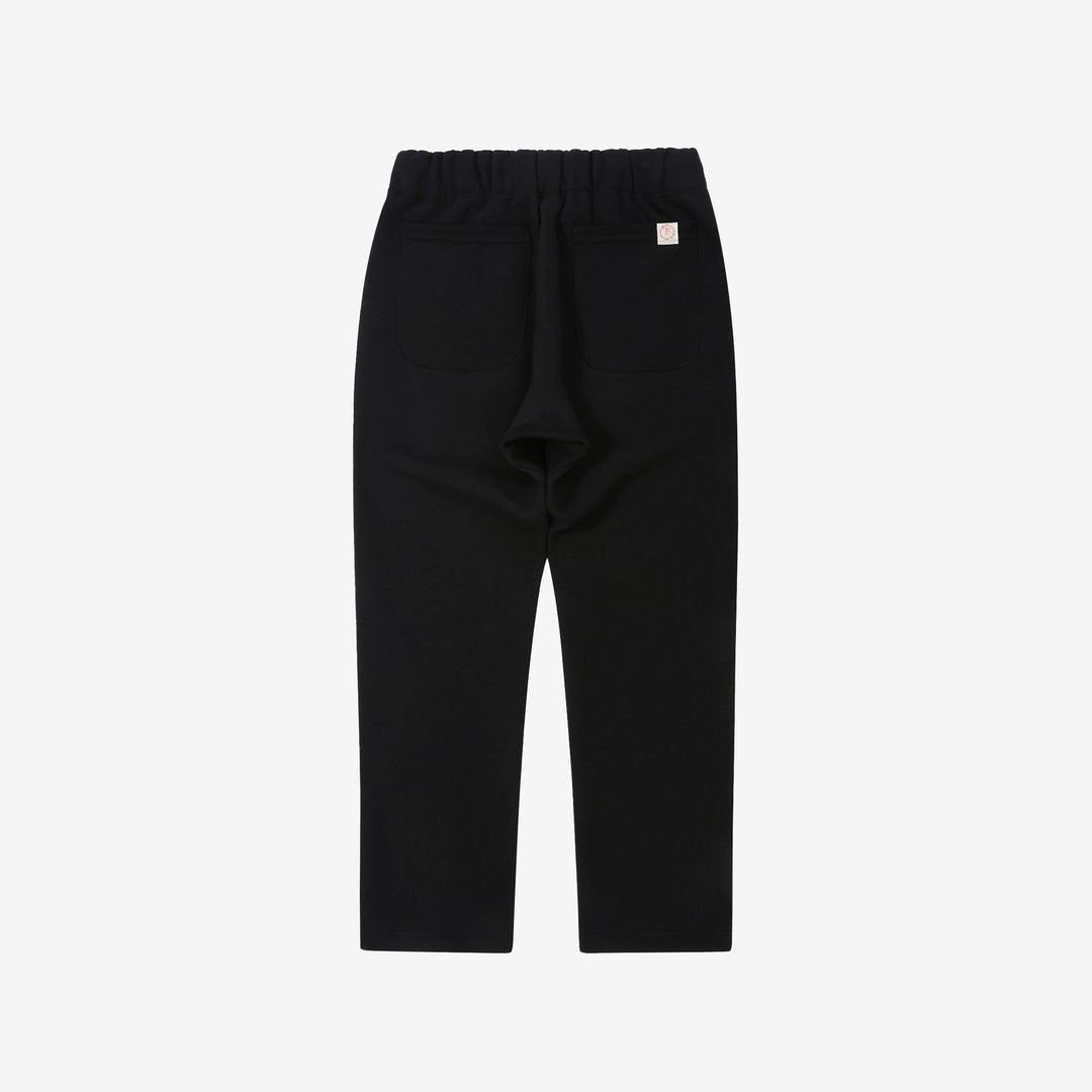 boncoura heavyweight loopwheel sweat pants made in japan black