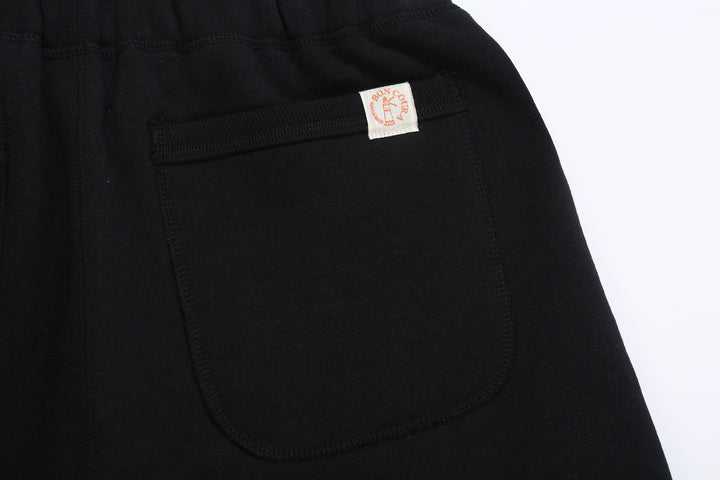 boncoura heavyweight loopwheel sweat pants made in japan black