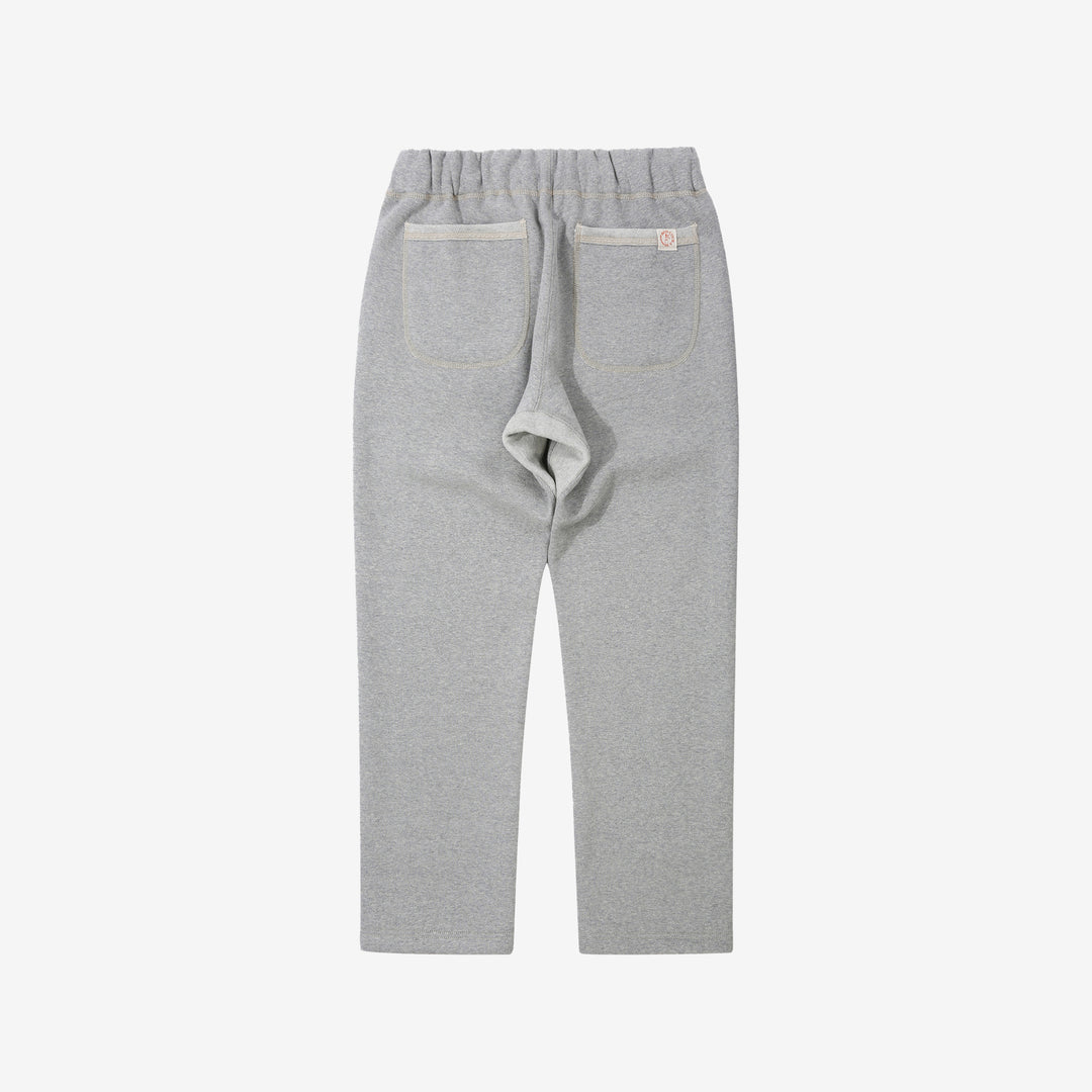 boncoura loopwheel heavyweight sweatpants made in japan grey back view