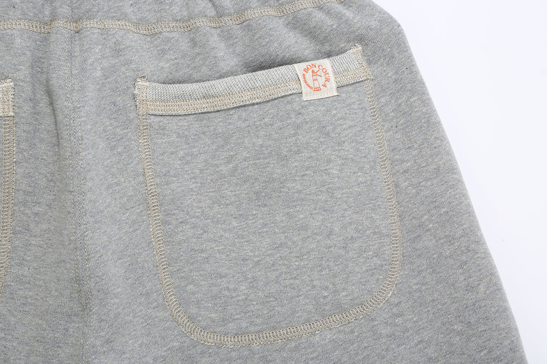 boncoura loopwheel heavyweight sweatpants made in japan grey