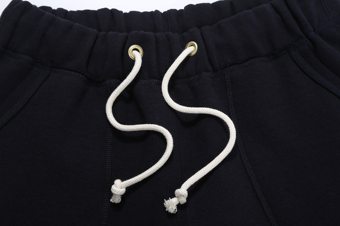 boncoura heavyweight loopwheel sweat pants made in japan navy