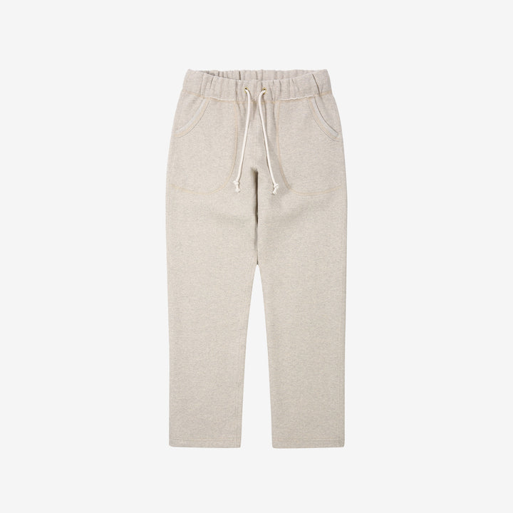 boncoura loopwheel heavyweight sweatpants made in japan oatmeal