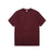 Warehouse Lot 4601 shadow border slub yarn crew neck T-shirt made in Japan burgundy front view