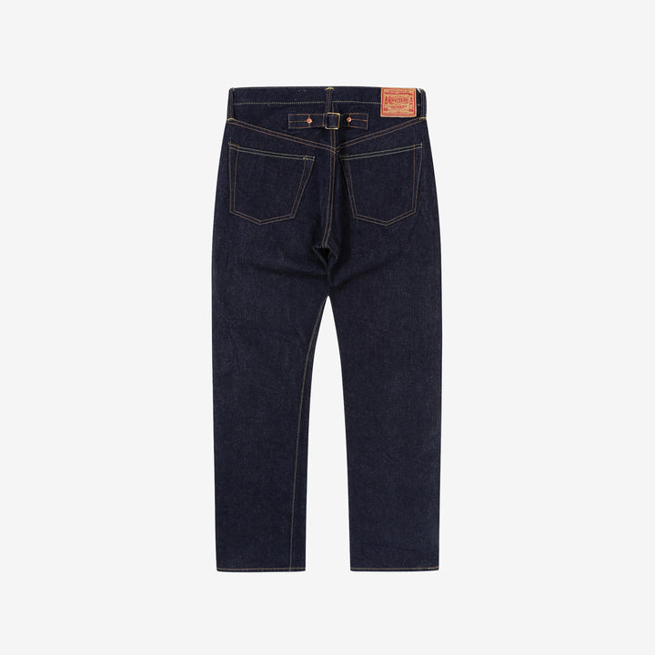 boncoura xx 15oz selvedge cinch back denim regular straight fit indigo