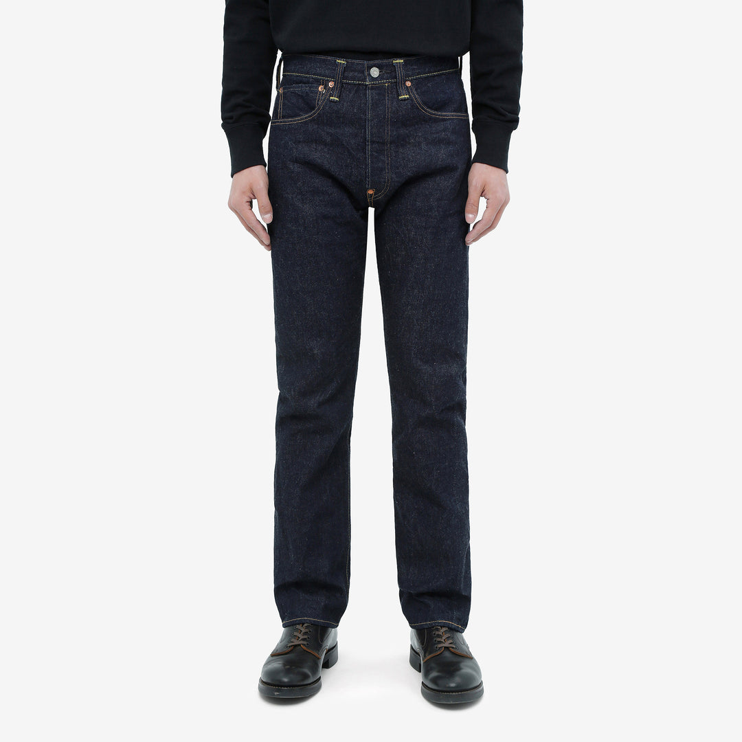 boncoura xx 15oz selvedge cinch back denim regular straight fit indigo