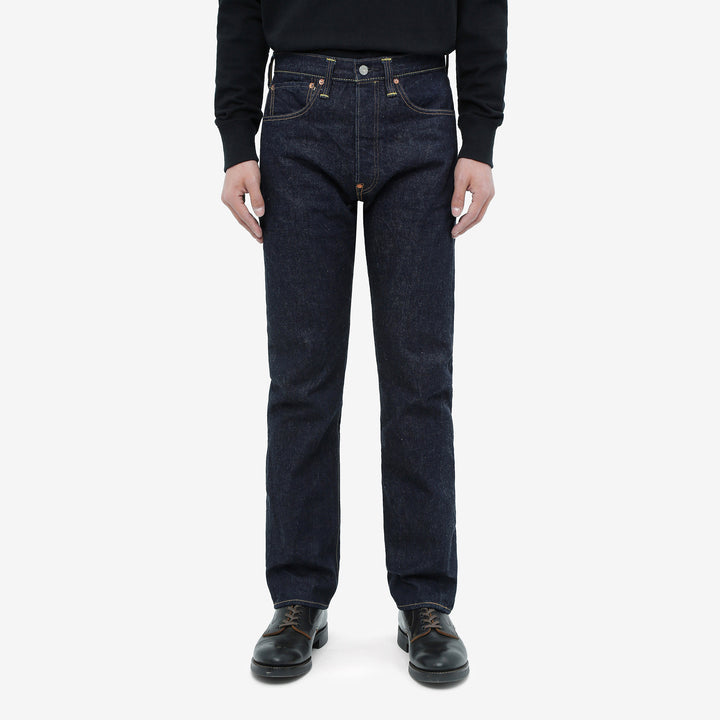 boncoura xx 15oz selvedge cinch back denim regular straight fit indigo