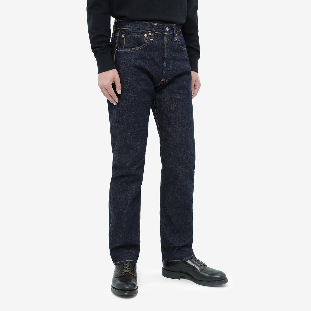 boncoura xx 15oz selvedge cinch back denim regular straight fit indigo
