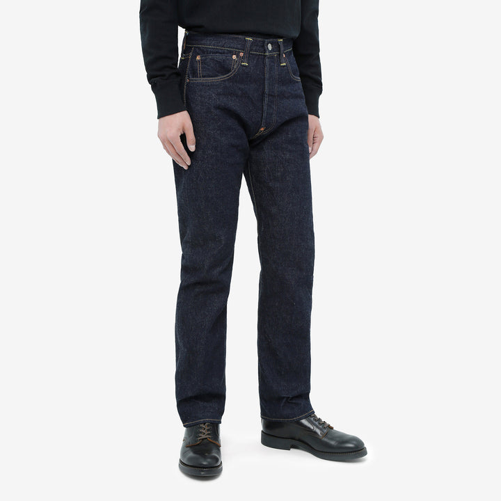 boncoura xx 15oz selvedge cinch back denim regular straight fit indigo