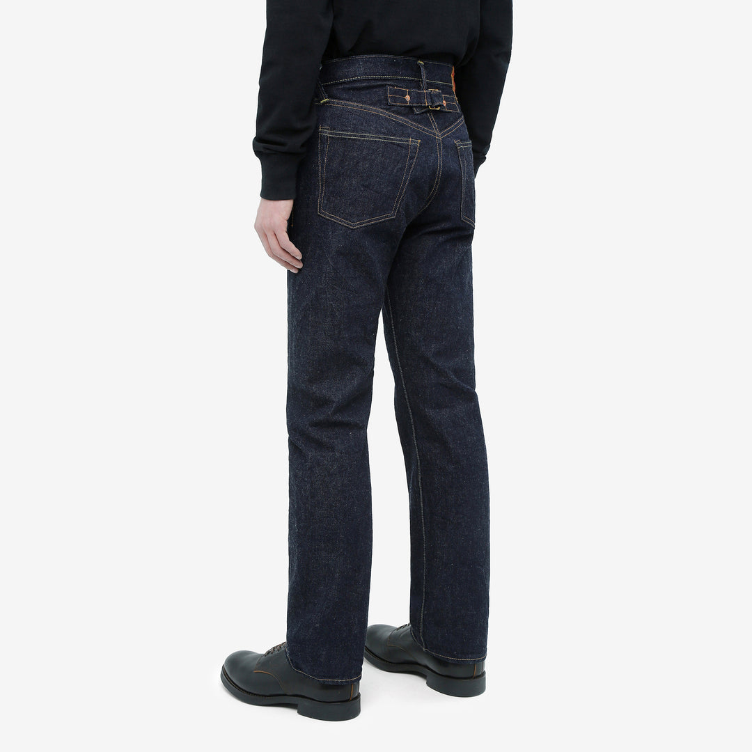 boncoura xx 15oz selvedge cinch back denim regular straight fit indigo