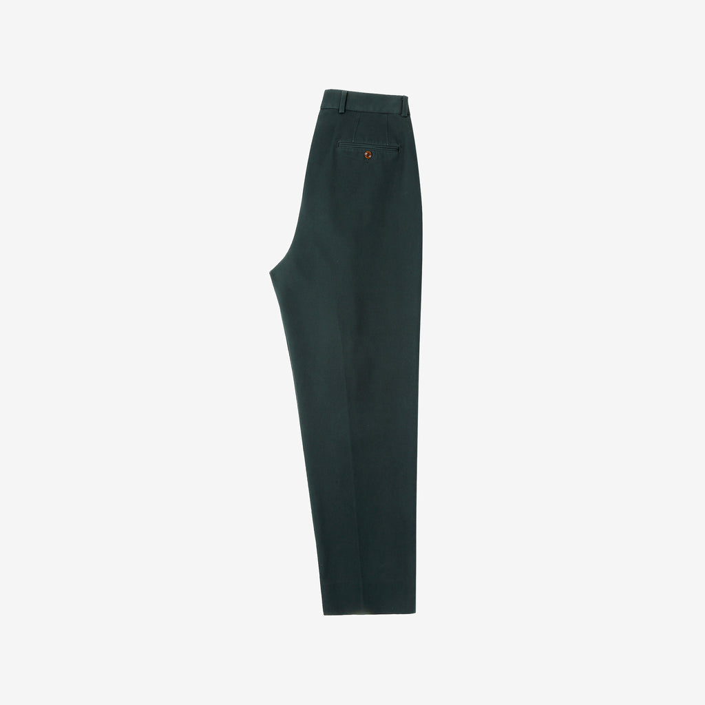 NEAT 26-01NC wide tapered trousers Japanese chino pants charcoal