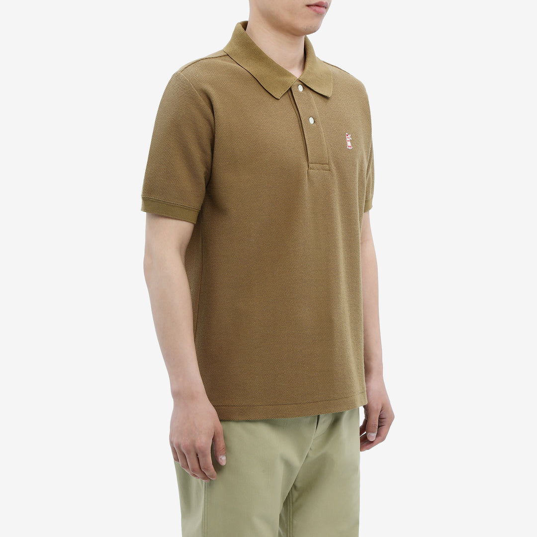 Boncoura Heavyweight Special Knit Polo Shirt made in Japan ボンクラポロシャツ Coyote Wear Image Front Side