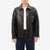 Deluxeware D-21B Single Riders Horsehide Leather Jacket - Tea-Core Black Wear Image Front Fit
