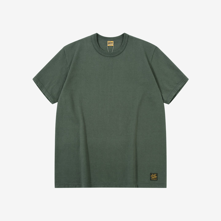 Deluxeware SDTS-00 10.5oz loopwheeled T-shirt made in Japan heavyweight crew neck green