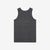 Deluxeware TNKP-00 Heavyweight Ribbed Knit Tank Top Dark Grey Back View