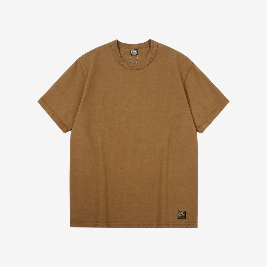 Deluxeware DXTS-00 12.5oz loopwheeled t-shirt made in Japan ultra heavyweight crew neck mustard