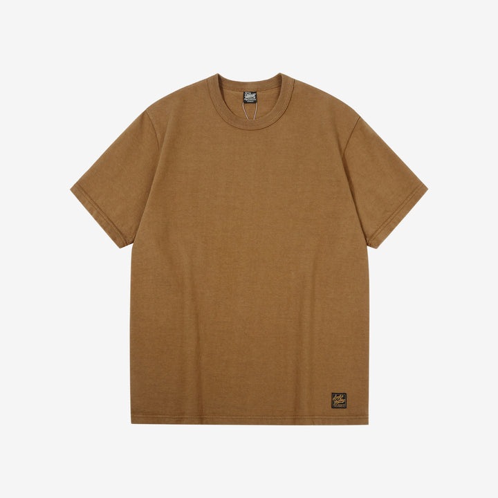 Deluxeware DXTS-00 12.5oz loopwheeled t-shirt made in Japan ultra heavyweight crew neck mustard