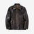 Deluxeware D-21B Single Riders Horsehide Leather Jacket - Tea-Core Black Front View