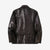 Deluxeware D-21B Single Riders Horsehide Leather Jacket - Tea-Core Black Back View