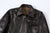 Deluxeware D-21B Single Riders Horsehide Leather Jacket - Tea-Core Black Collar and Chest Pocket Detail