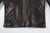 Deluxeware D-21B Single Riders Horsehide Leather Jacket - Tea-Core Black Pockets and Front Hem Detail
