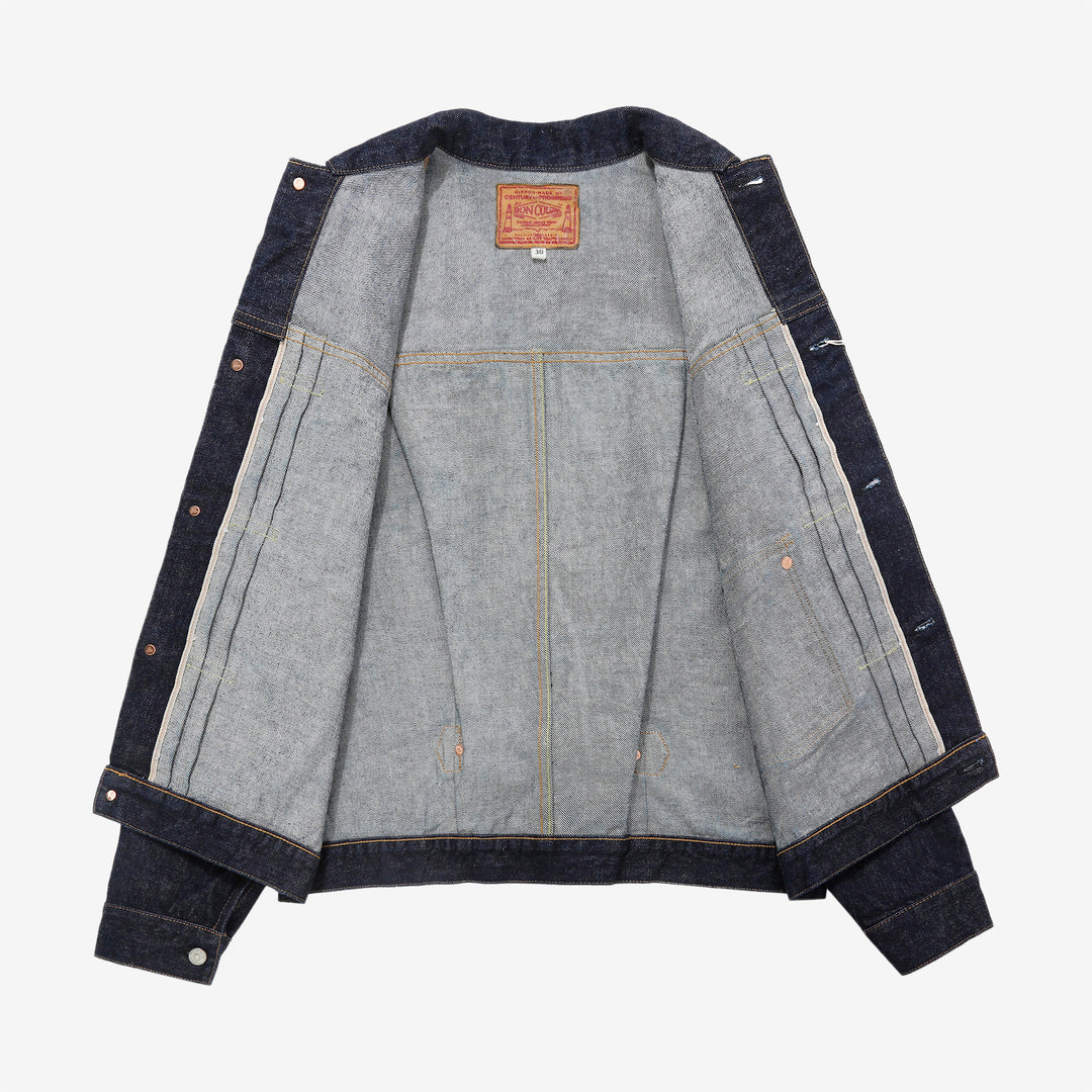 boncoura 15oz selvedge denim type 1 jacket indigo made in japan