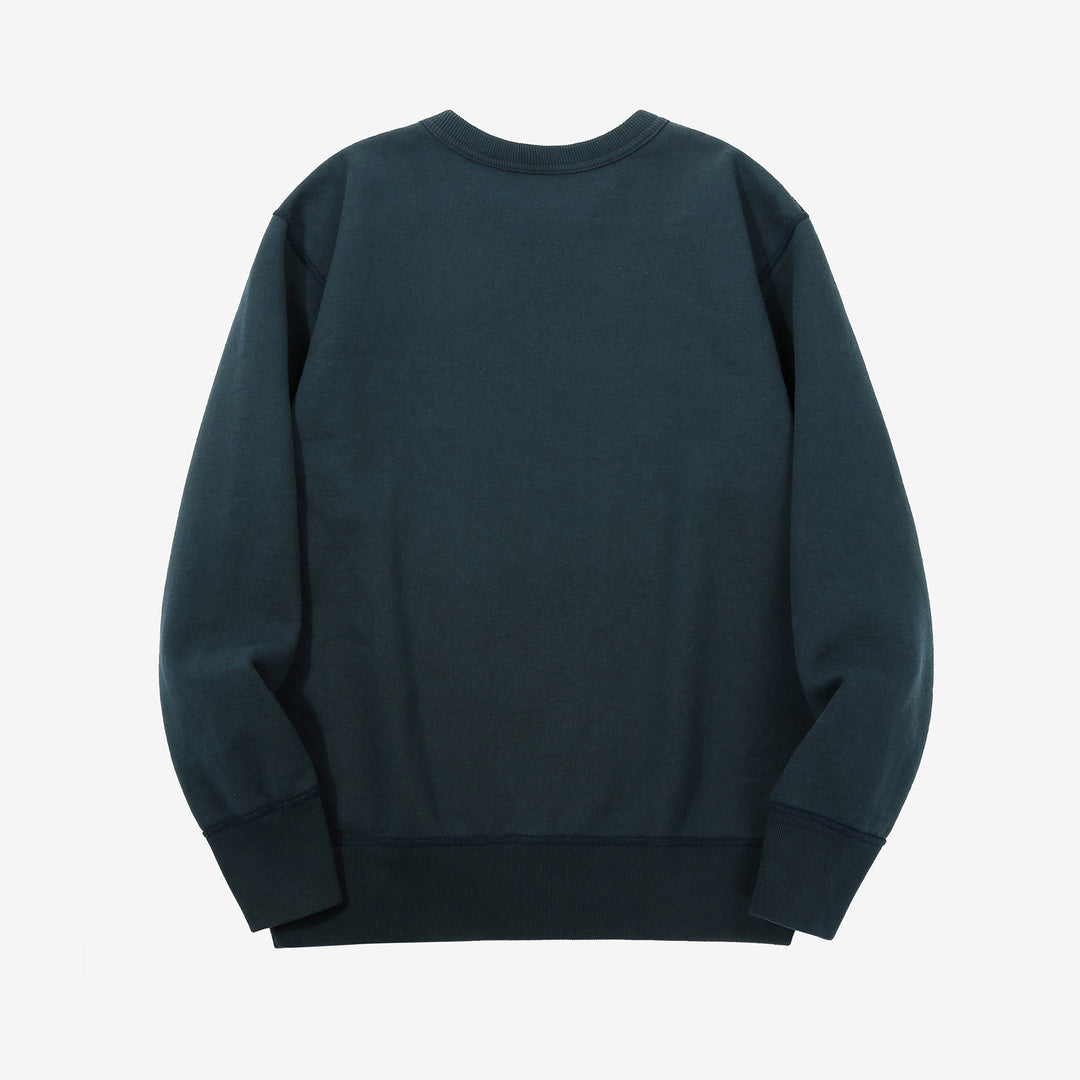 Deluxeware S101-00 20oz Loopwheeled Sweatshirt in DM.Navy – Back View