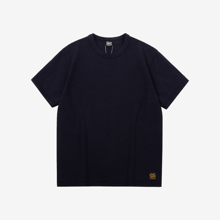 Deluxeware DXTS-00 12.5oz loopwheeled t-shirt made in Japan ultra heavyweight crew neck D.Navy
