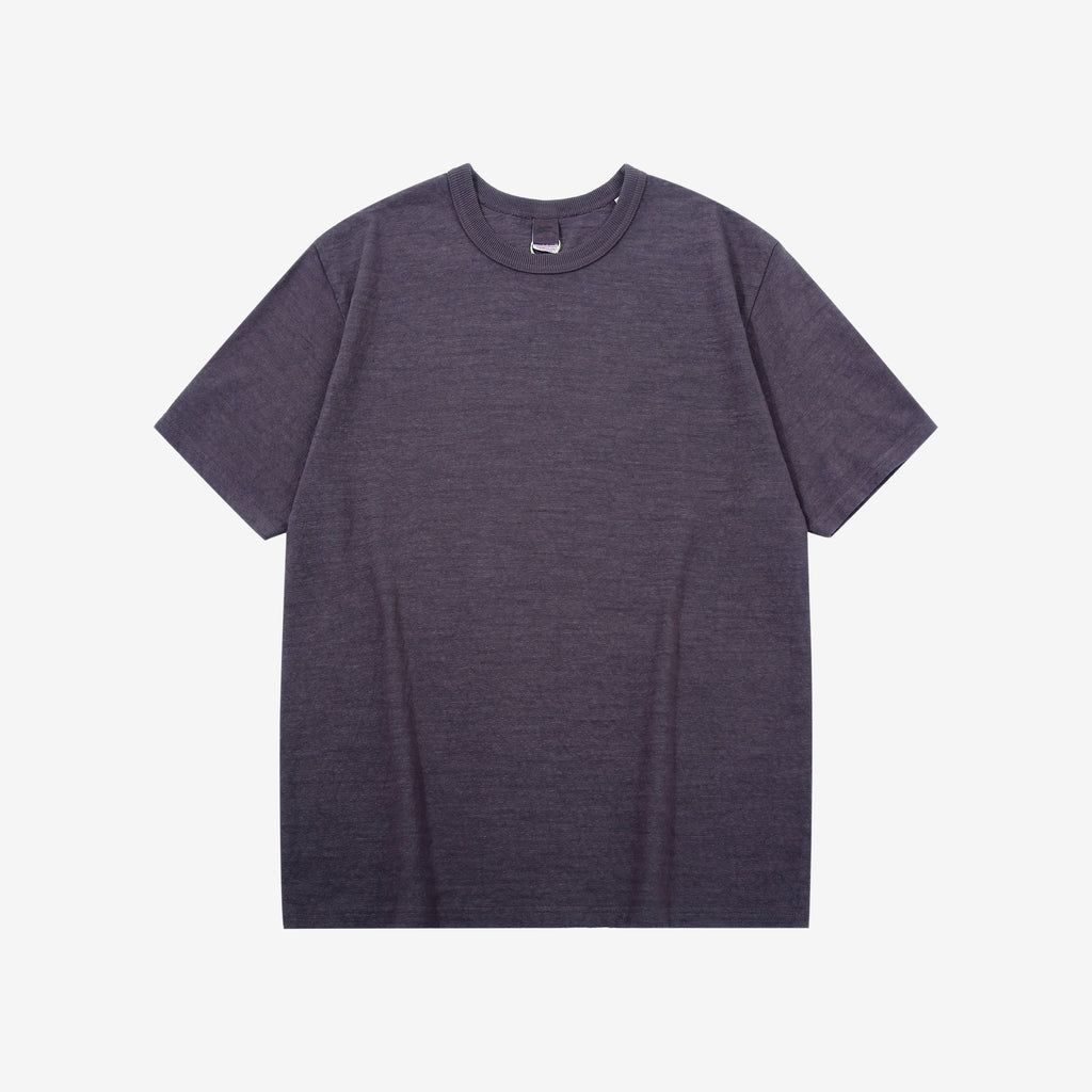 UES 652321 No.8 Slub Yarn Heavyweight T-Shirt – Eggplant Front View