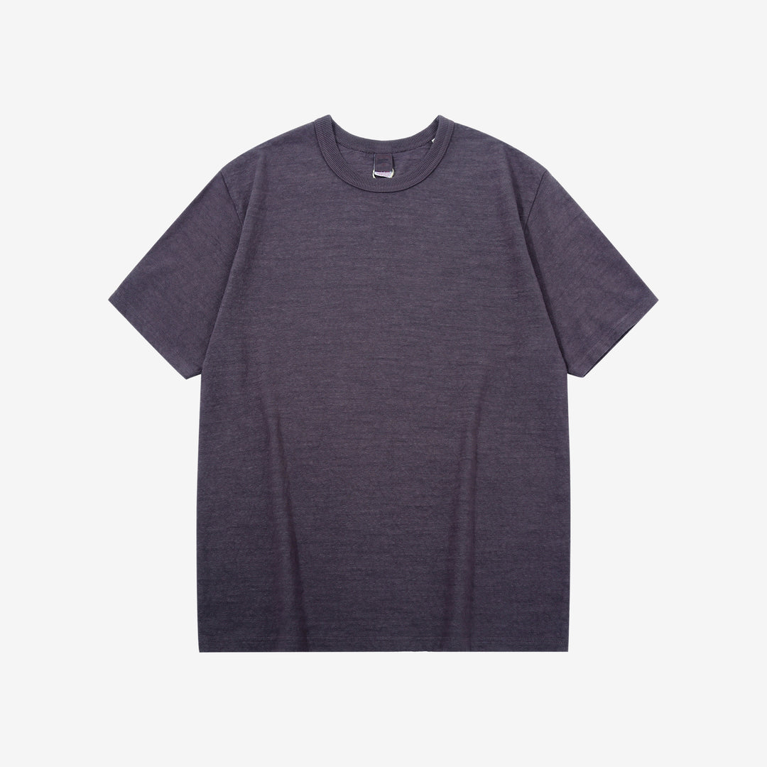 UES 652321 No.8 Slub Yarn Heavyweight T-Shirt – Eggplant Front View