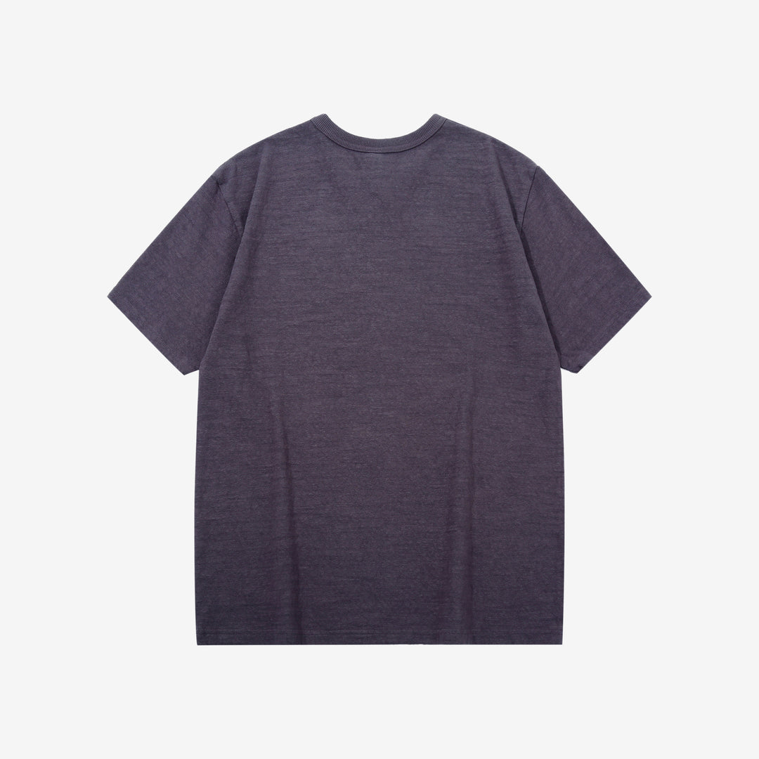 UES 652321 No.8 Slub Yarn Heavyweight T-Shirt – Eggplant Back View