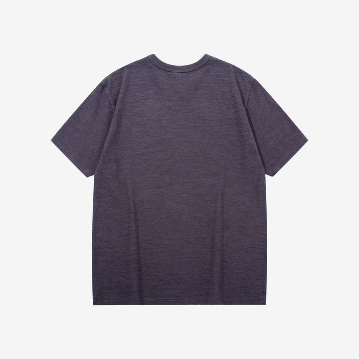 UES 652321 No.8 Slub Yarn Heavyweight T-Shirt – Eggplant Back View
