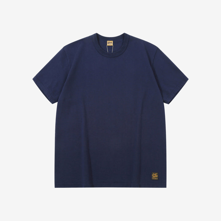 Deluxeware SDTS-00 10.5oz loopwheeled T-shirt made in Japan heavyweight crew neck blue