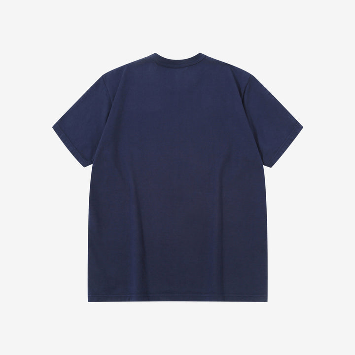 Deluxeware SDTS-00 10.5oz loopwheeled T-shirt made in Japan heavyweight crew neck blue