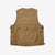Freewheelers 2421004 Speed Engineer Moleskin Sleeveless Coat in Camel – Back View