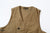 Freewheelers 2421004 Speed Engineer Moleskin Sleeveless Coat – V-Neck and Woven Label
